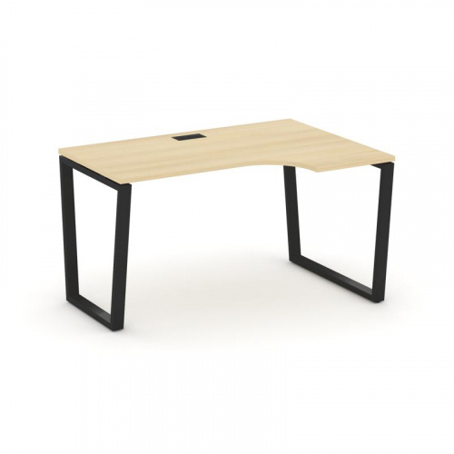 Style Project Стол рабочий эргоном. SN-6T2.SPA-022(R) Акация Лорка/Металл Антрацит/Заглушка Пластик фото 5