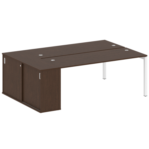 Бенч-система с шкафом-купе на П-обр. м/к Metal System Quattro 50БП.РС-СШК-1.5 фото 6