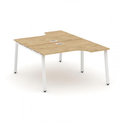 Style Project Рабочая станция эргоном. SN-6A.DRPA-002 Тиквуд Светлый/Металл Антрацит 1580*1232/1992* фото 19