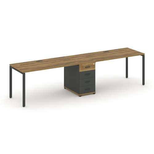 Бенч-система на 2 места с 1 опорной тумбой Concept CN.ORS-402