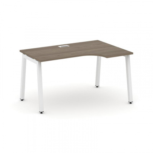 Style Project Стол рабочий эргоном. SN-5A.SPA-022(R) Дуб Наварра/Металл Антрацит 1580*800/980*750 фото 23