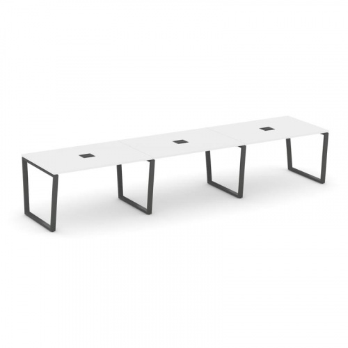 Style Project Стол переговорный SN-6T2.SPRG-021 Акация Лорка/Металл Антрацит/Заглушка Металл Антраци фото 26