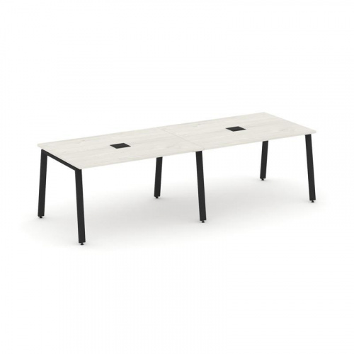 Style Project Стол переговорный SN-6A.SPRG-012 Тиквуд Светлый/Металл Антрацит 2360*980*750 фото 2 Style Project Стол переговорный SN-6A.SPRG-012 Тиквуд Светлый/Металл Антрацит 2360*980*750 фото 2