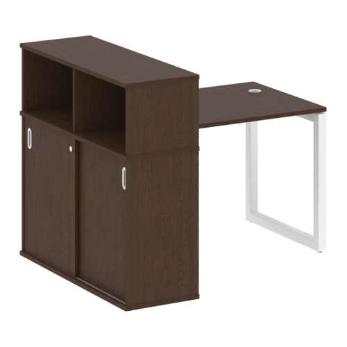 Стол офисный с шкафом-купе на О-обр. м/к Metal System Quattro 50БО.РС-СШК-3.1 фото 10
