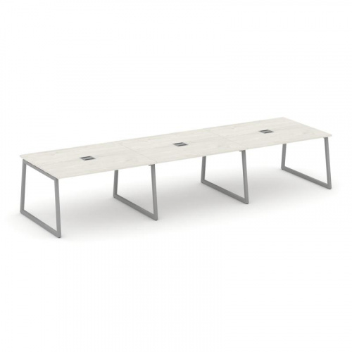 Style Project Стол переговорный SN-4T1.SPRG-052 Акация Лорка/Металл Антрацит/Заглушка Металл Антраци фото 12