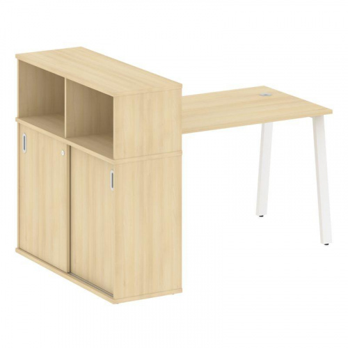 Стол письменный с шкафом-купе на А-обр. м/к Metal System БА.РС-СШК-3.2 фото 2