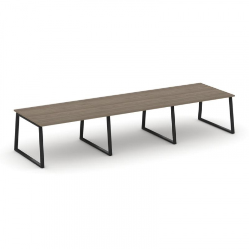 Style Project Стол переговорный SN-6T1.SPRG-054.3 Акация Лорка/Металл Антрацит 4740*1180*750 фото 4