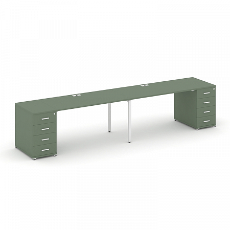 Бенч-система на 2 места с 2 опорными тумбами Concept CN.ORS-410