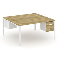 Бенч-система на 2 места с подвесными тумбами Concept CN.DRS-116