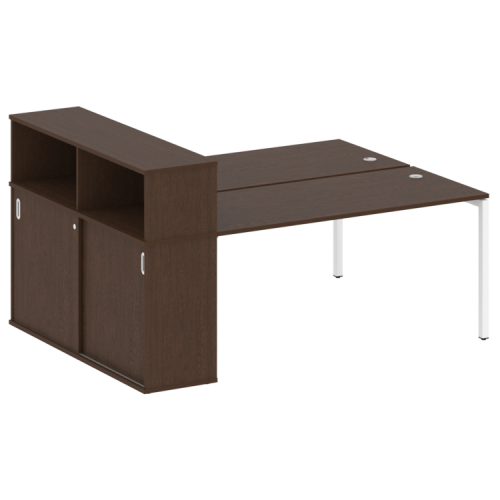 Бенч-система с шкафом-купе на П-обр. м/к Metal System Quattro 40БП.РС-СШК-2.4 фото 5