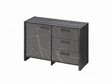 Тумба двухсекционная FB-12-01.G. Древесина Графит/Камень Пьетра Гриджиа черный