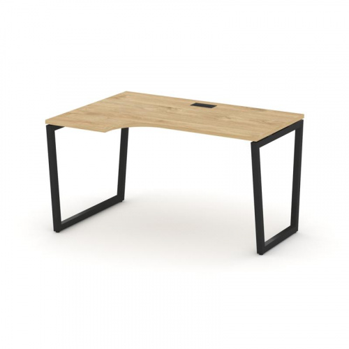 Style Project Стол рабочий эргоном. SN-4T2.SPA-012(L) Акация Лорка/Металл Антрацит/Заглушка Пластик Style Project Стол рабочий эргоном. SN-4T2.SPA-012(L) Акация Лорка/Металл Антрацит/Заглушка Пластик