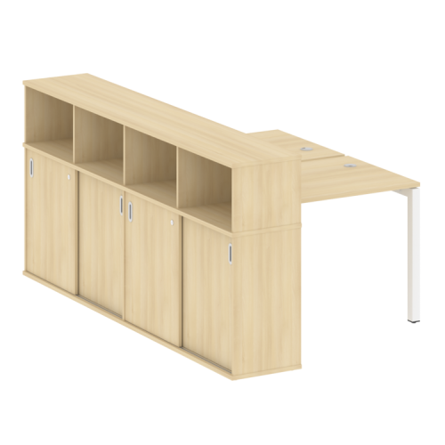 Бенч-система с шкафом-купе на П-обр. м/к Metal System Quattro 50БП.РС-СШК-4.1 фото 8 Бенч-система с шкафом-купе на П-обр. м/к Metal System Quattro 50БП.РС-СШК-4.1 фото 8