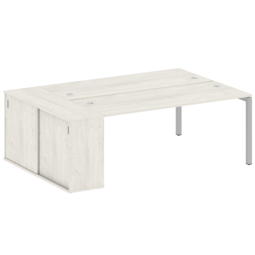 Бенч-система с шкафом-купе на П-обр. м/к Metal System Quattro 50БП.РС-СШК-1.5 фото 8