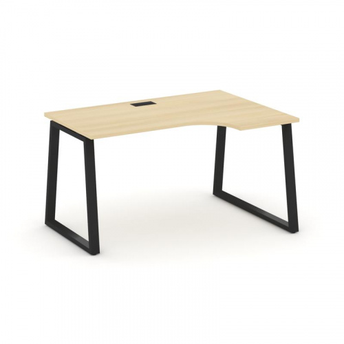 Style Project Стол рабочий эргоном. SN-6T1.SPA-022(R) Акация Лорка/Металл Антрацит/Заглушка Пластик фото 5