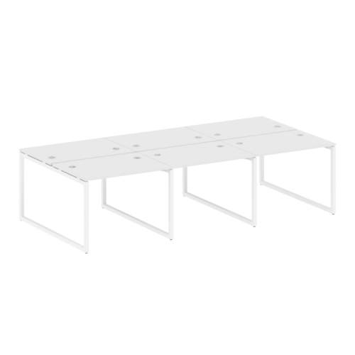 Бенч-система на 6 рабочих мест на О-обр. м/к Metal System Quattro 40БО.СМ-6.1 фото 9