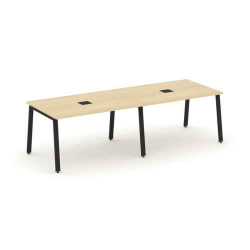 Style Project Стол переговорный SN-6A.SPRG-012 Тиквуд Светлый/Металл Антрацит 2360*980*750 Style Project Стол переговорный SN-6A.SPRG-012 Тиквуд Светлый/Металл Антрацит 2360*980*750