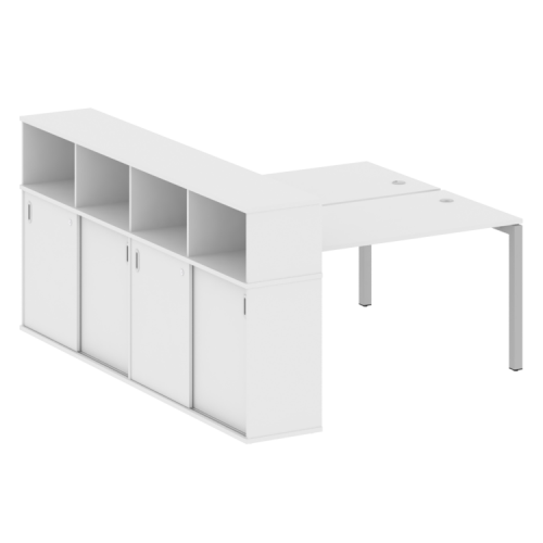 Бенч-система с шкафом-купе на П-обр. м/к Metal System Quattro 50БП.РС-СШК-4.3 фото 7