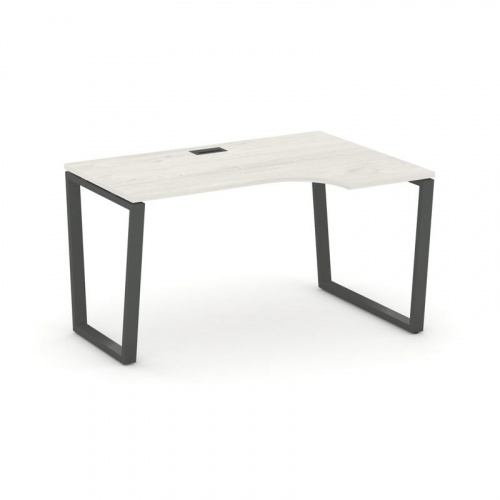 Style Project Стол рабочий эргоном. SN-6T2.SPA-022(R) Акация Лорка/Металл Антрацит/Заглушка Пластик фото 24