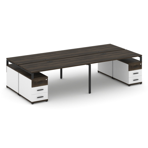 Бенч-система на 4 места с 2 опорными тумбами Concept CN.DRS-328 фото 9