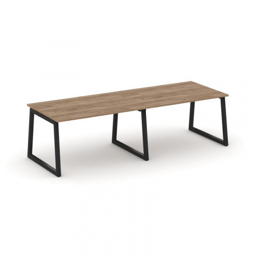 Style Project Стол переговорный SN-5T1.SPRG-011.3 Акация Лорка/Металл Антрацит 1960*980*750 фото 6