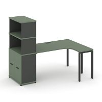 Стол эргономичный с опорным распашным шкафом Concept CN.SA-215(R)