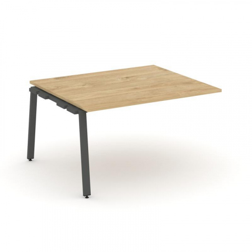 Style Project Проходной наб. элем. перег. стола SN-6A.NSPRG-033.3 Дуб Наварра/Металл Белый 1380*1180 фото 3