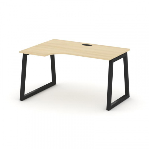 Style Project Стол рабочий эргоном. SN-5T1.SPA-021(L) Акация Лорка/Металл Антрацит/Заглушка Пластик фото 7