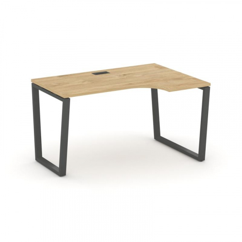 Style Project Стол рабочий эргоном. SN-6T2.SPA-022(R) Акация Лорка/Металл Антрацит/Заглушка Пластик фото 22