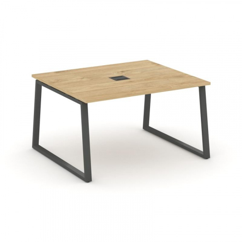 Style Project Стол переговорный SN-6T1.SPRG-034 Акация Лорка/Металл Антрацит/Заглушка Металл Антраци фото 8