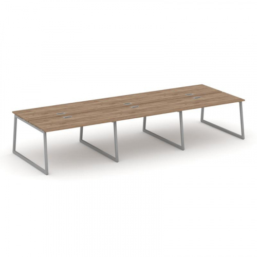 Style Project Рабочая станция 2-х сторон. SN-4T1.DRS-084 Акация Лорка/Металл Антрацит/Заглушка Пласт фото 15