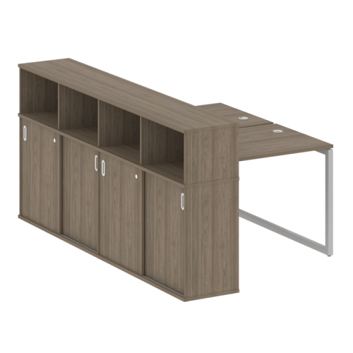 Бенч-система с шкафом-купе на О-обр. м/к Metal System Quattro 40БО.РС-СШК-4.1 фото 3 Бенч-система с шкафом-купе на О-обр. м/к Metal System Quattro 40БО.РС-СШК-4.1 фото 3