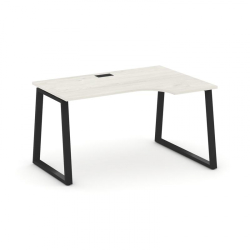 Style Project Стол рабочий эргоном. SN-6T1.SPA-022(R) Акация Лорка/Металл Антрацит/Заглушка Пластик фото 8