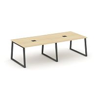 Style Project Стол переговорный SN-6T1.SPRG-042 Акация Лорка/Металл Антрацит/Заглушка Металл Антраци