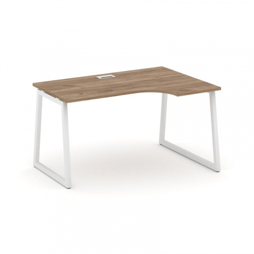 Style Project Стол рабочий эргоном. SN-4T1.SPA-002(R) Акация Лорка/Металл Антрацит/Заглушка Пластик фото 16