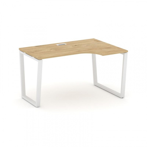 Style Project Стол рабочий эргоном. SN-6T2.SPA-022(R) Акация Лорка/Металл Антрацит/Заглушка Пластик фото 3