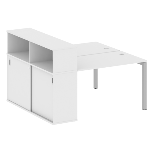 Бенч-система с шкафом-купе на П-обр. м/к Metal System Quattro 50БП.РС-СШК-2.2 фото 7