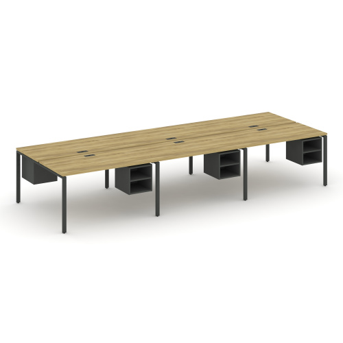 Бенч-система на 6 мест с подвесными тумбами Concept CN.DRS-147 фото 4