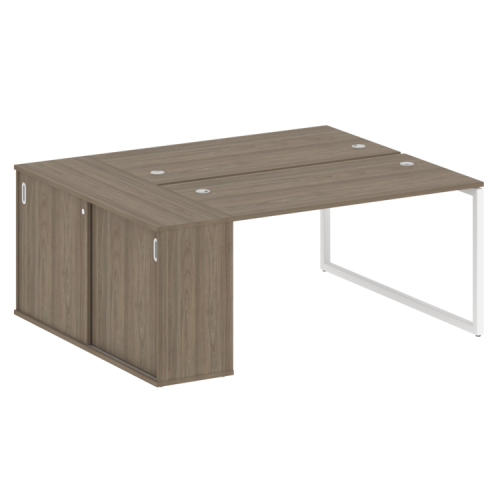 Бенч-система с шкафом-купе на О-обр. м/к Metal System Quattro 40БО.РС-СШК-1.3