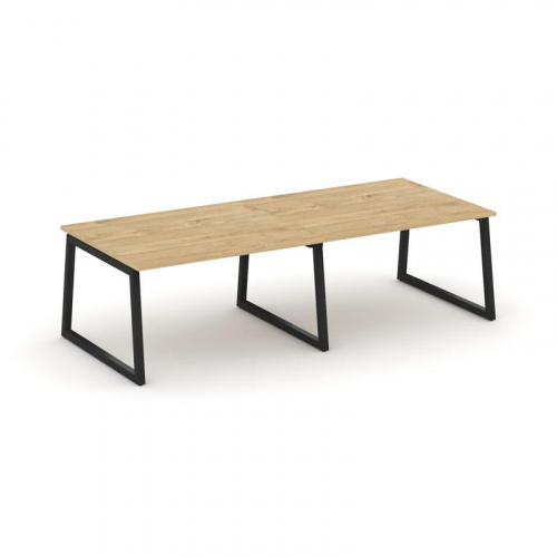 Style Project Стол переговорный SN-5T1.SPRG-044.3 Акация Лорка/Металл Антрацит 3160*1180*750 фото 2 Style Project Стол переговорный SN-5T1.SPRG-044.3 Акация Лорка/Металл Антрацит 3160*1180*750 фото 2