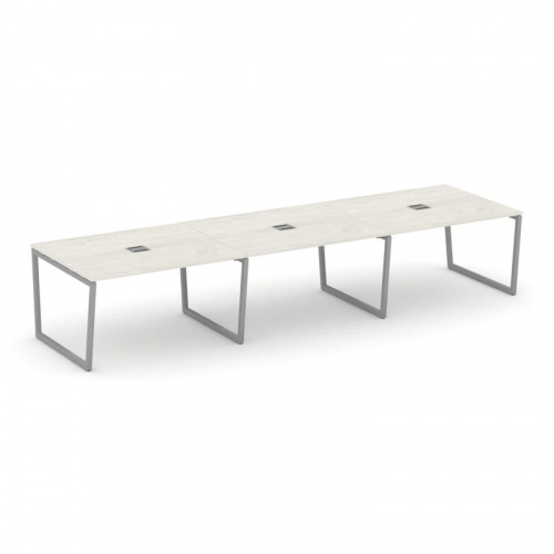 Style Project Стол переговорный SN-4T2.SPRG-054 Акация Лорка/Металл Антрацит/Заглушка Металл Антраци фото 11