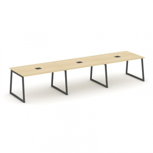 Style Project Стол переговорный SN-4T1.SPRG-024 Акация Лорка/Металл Антрацит/Заглушка Металл Антраци фото 28