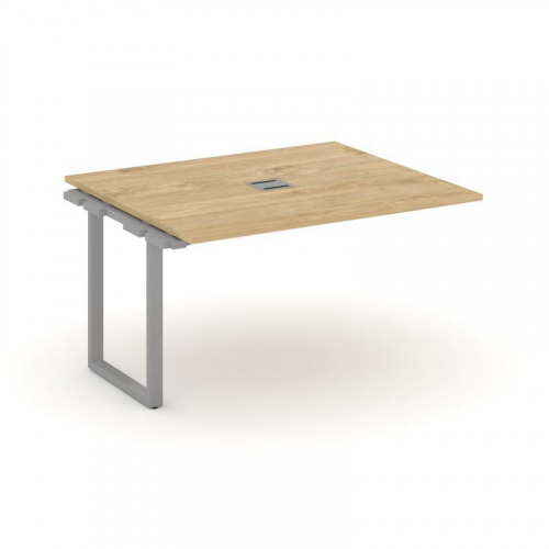 Style Project Проходной наб. элем. перег. стола SN-6O.NSPRG-033 Дуб Наварра/Металл Белый 1380*1180*7 фото 19