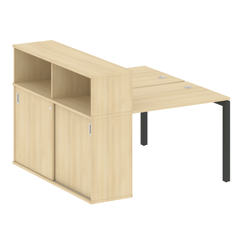 Бенч-система с шкафом-купе на П-обр. м/к Metal System Quattro 50БП.РС-СШК-2.1 фото 10