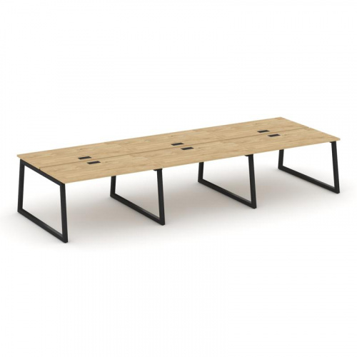 Style Project Рабочая станция 2-х сторон. SN-5T1.DRS-083 Акация Лорка/Металл Антрацит/Заглушка Пласт