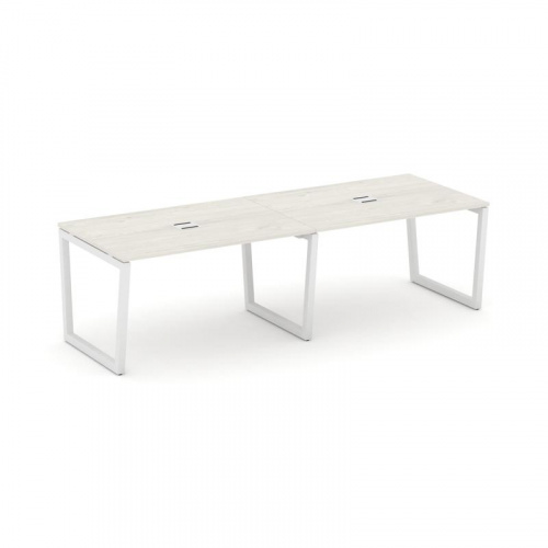 Style Project Стол переговорный SN-5T2.SPRG-011 Акация Лорка/Металл Антрацит/Заглушка Металл Антраци фото 13