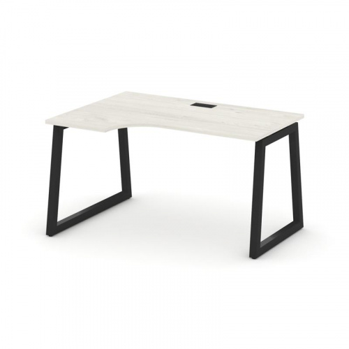 Style Project Стол рабочий эргоном. SN-5T1.SPA-021(L) Акация Лорка/Металл Антрацит/Заглушка Пластик фото 6