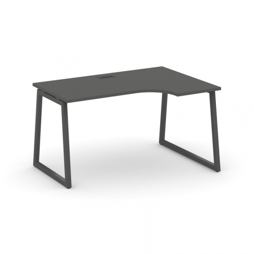 Style Project Стол рабочий эргоном. SN-4T1.SPA-002(R) Акация Лорка/Металл Антрацит/Заглушка Пластик фото 14