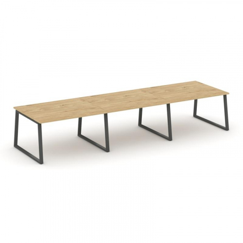 Style Project Стол переговорный SN-6T1.SPRG-054.3 Акация Лорка/Металл Антрацит 4740*1180*750 фото 5