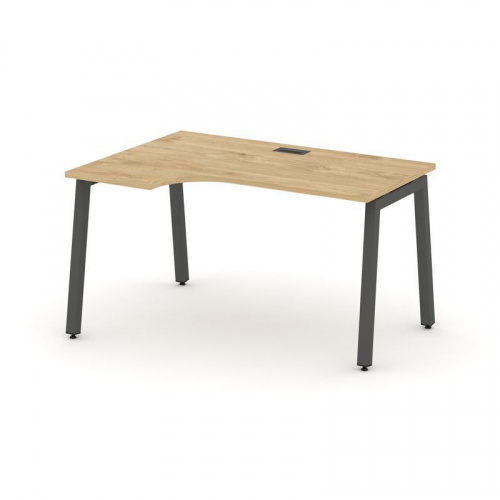 Style Project Стол рабочий эргоном. SN-5A.SPA-002(L) Дуб Табак/Металл Антрацит 1580*600/980*750 фото 27